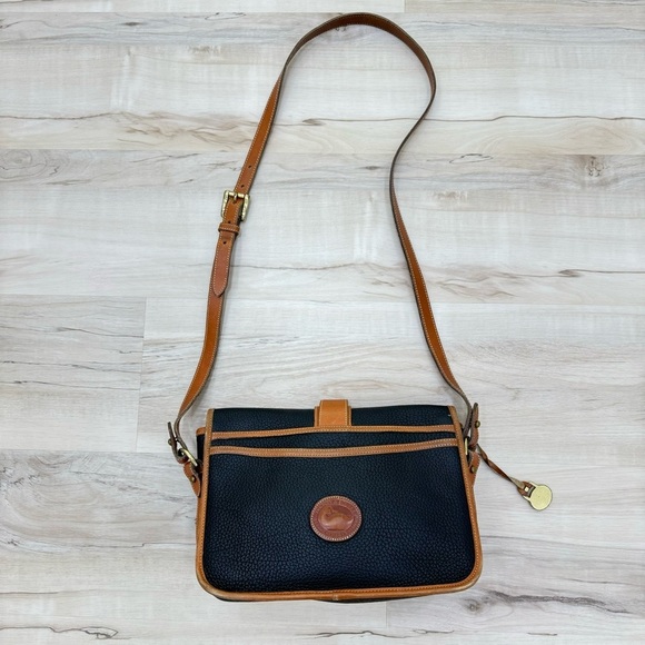 Vintage Dooney & Bourke All Weather Leather Equestrian crossbody Handbag purse - Picture 9 of 13